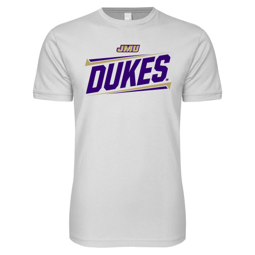 James Madison Next Level White SoftStyle T Shi