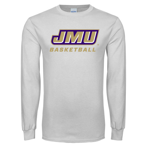 James Madison White Long Sleeve T Shi