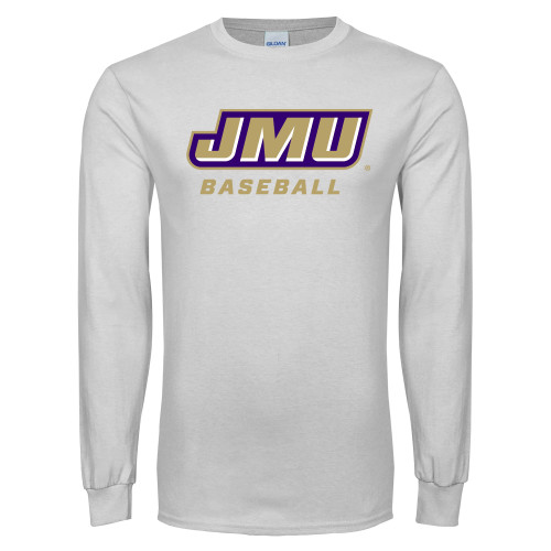 James Madison White Long Sleeve T Shi