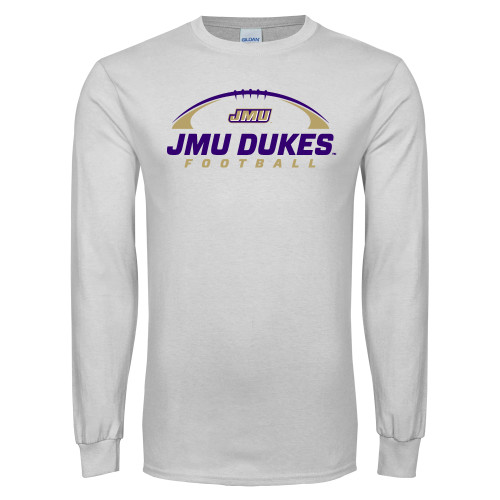 James Madison White Long Sleeve T Shi