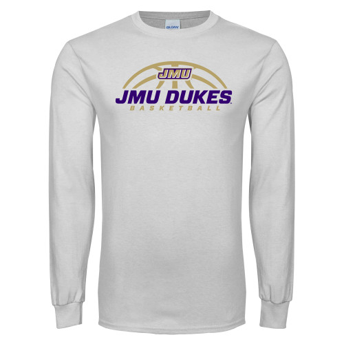 James Madison White Long Sleeve T Shi