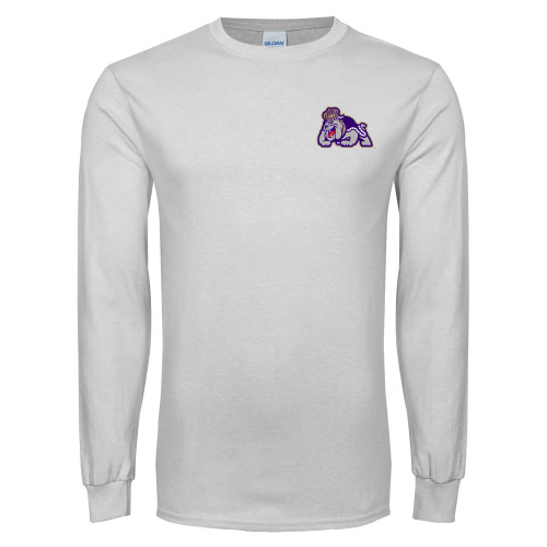 James Madison White Long Sleeve T Shi