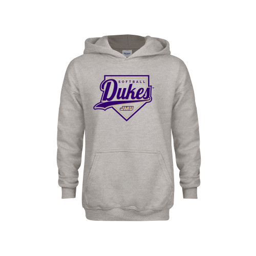 James Madison Youth Grey Fleece Ho