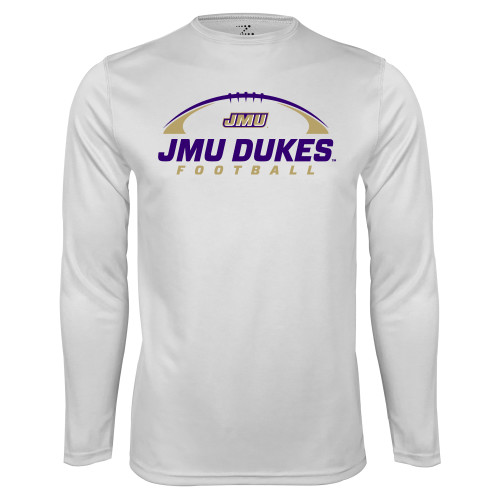 James Madison White Performance Long Sleeve Shi