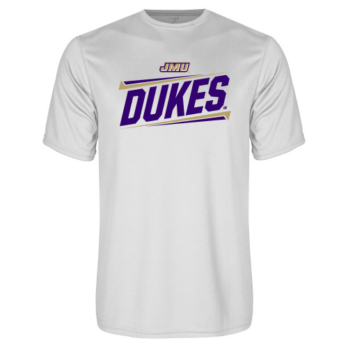  White Performance Tee - Dukes Slanted