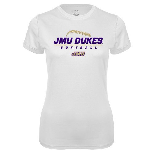 James Madison Womens White Performance T