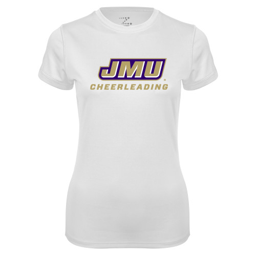 James Madison Womens White Performance T