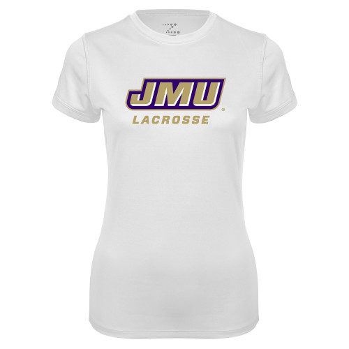 James Madison Womens White Performance T