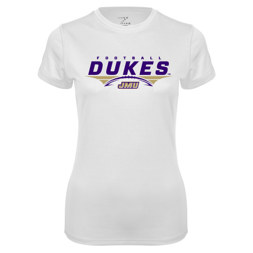 James Madison Womens White Performance T