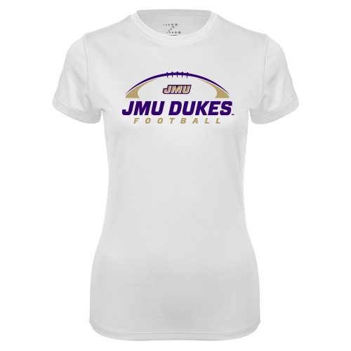 James Madison Womens White Performance T