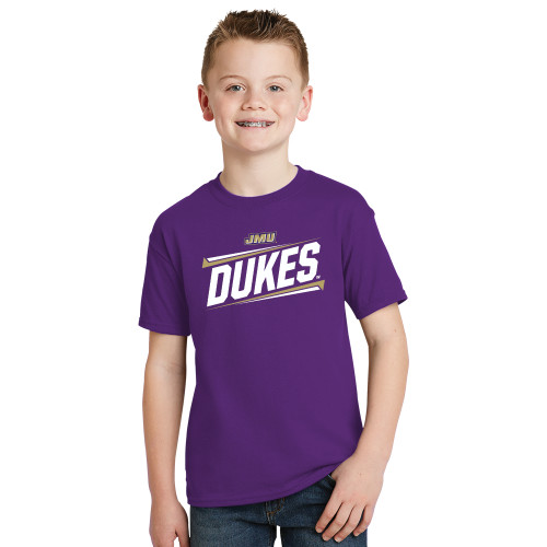 James Madison Youth Purple T Shirt