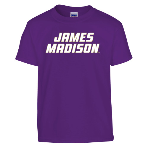 James Madison Youth Purple T Shirt