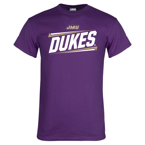  Purple T Shirt - Dukes Slanted