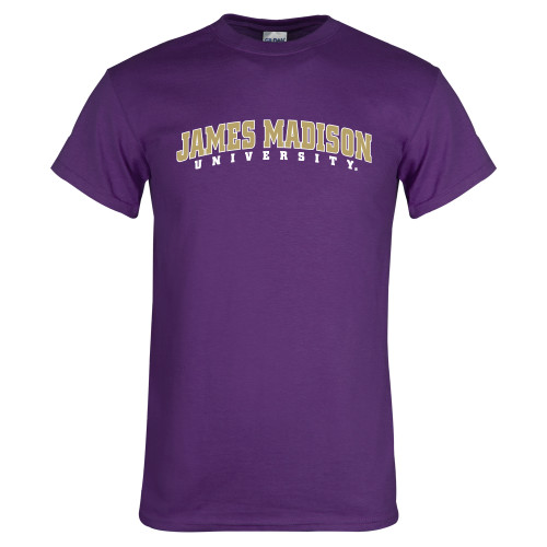  Purple T Shirt - James Madison University Arched