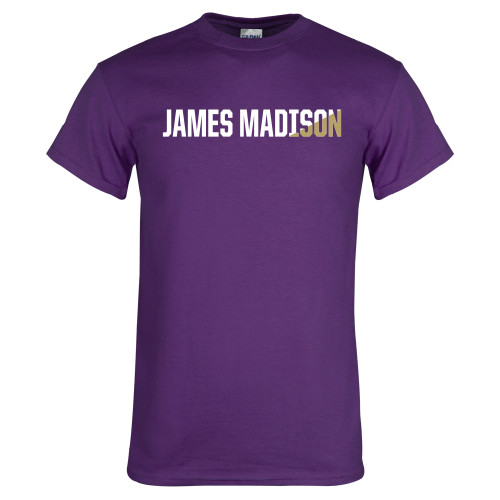  Purple T Shirt - James Madison Two Tone