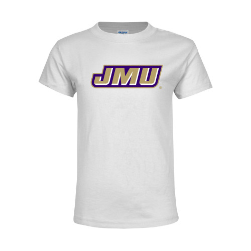 James Madison Youth White T Shirt