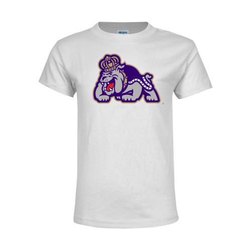 James Madison Youth White T Shirt