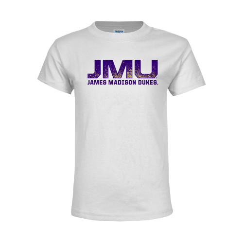 James Madison Youth White T Shirt