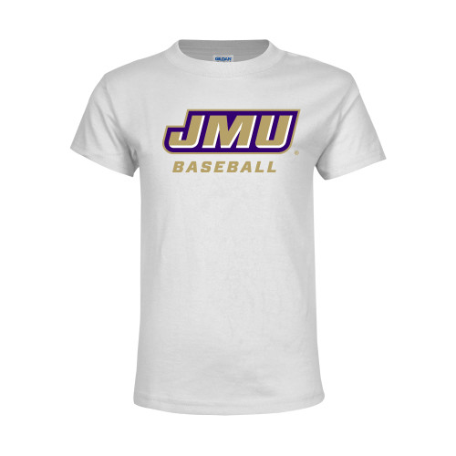 James Madison Youth White T Shirt