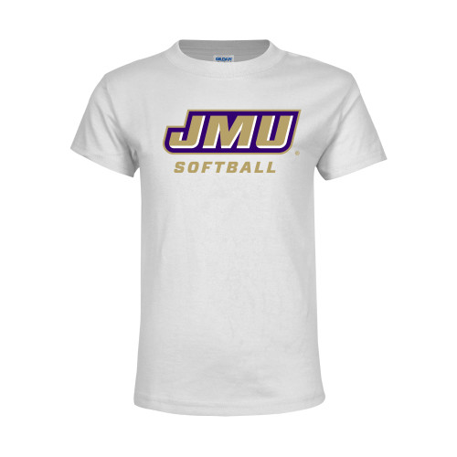 James Madison Youth White T Shirt