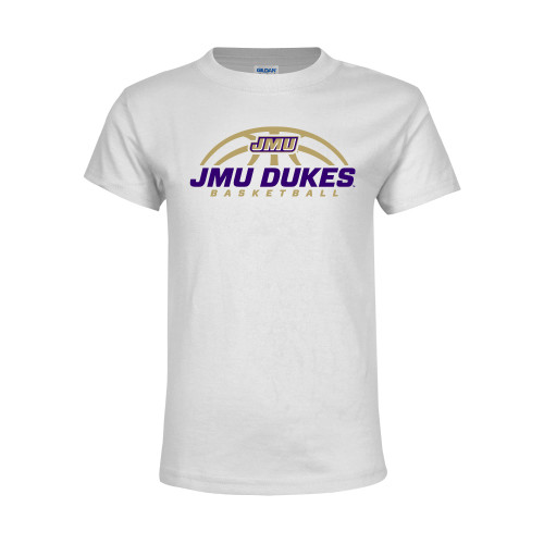 James Madison Youth White T Shirt