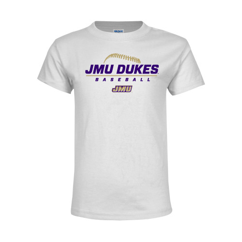 James Madison Youth White T Shirt