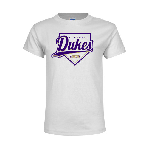 James Madison Youth White T Shirt