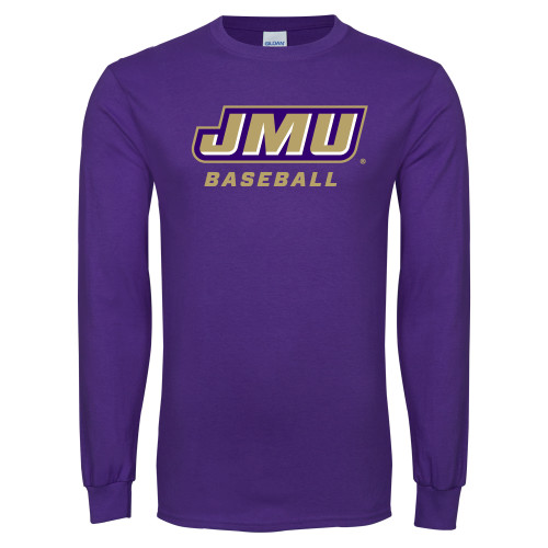 James Madison Purple Long Sleeve T Shi