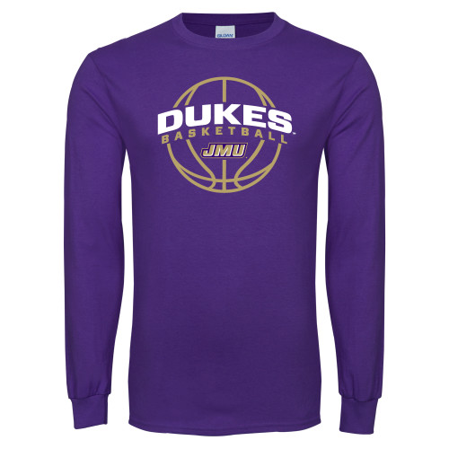 James Madison Purple Long Sleeve T Shi