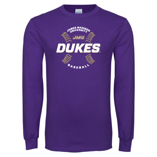 James Madison Purple Long Sleeve T Shi