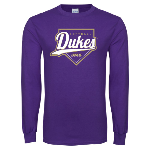 James Madison Purple Long Sleeve T Shi