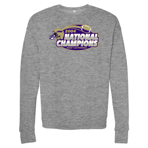 James Madison Bella + Canvas Heather Grey Fleece Cr