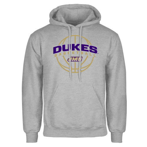 James Madison Grey Fleece Hood