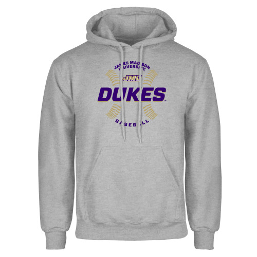 James Madison Grey Fleece Hood