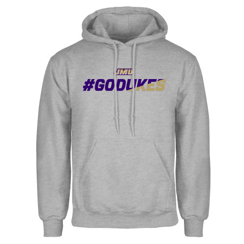  Grey Fleece Hoodie - #GoDukes