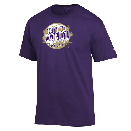 James Madison Champion Purple T Shi