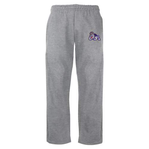 James Madison Grey Fleece Open Bottom Pa