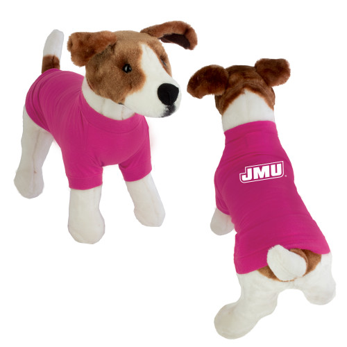 James Madison Classic Fuchsia Dog T Shirt