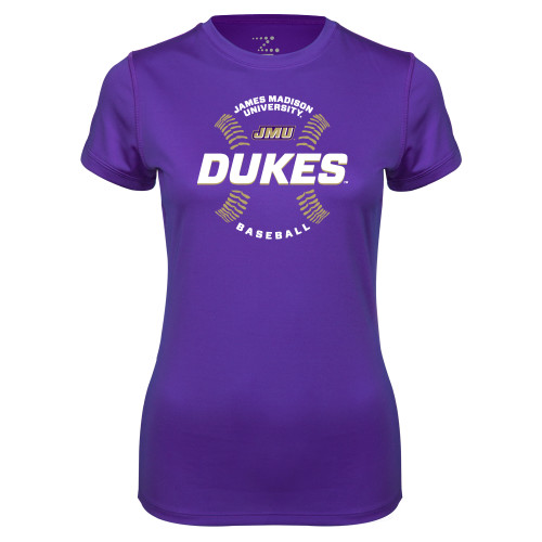 James Madison Womens Purple Performance T