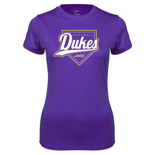 James Madison Womens Purple Performance T