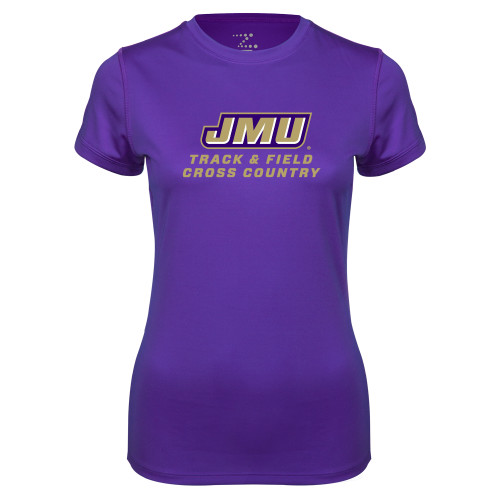 James Madison Womens Purple Performance T