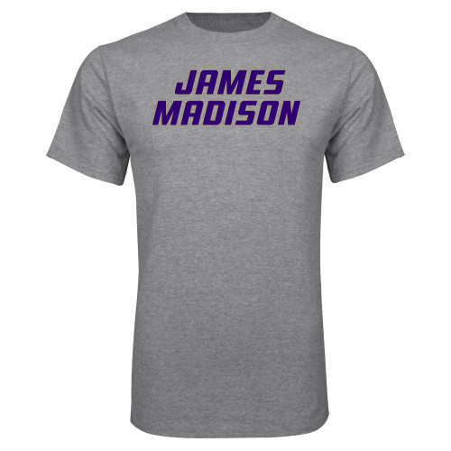  Grey T Shirt - Stacked James Madison