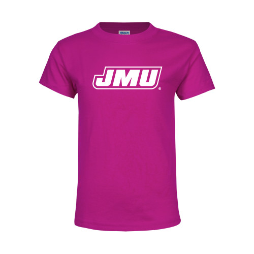  Youth Hot Pink T Shirt - Primary Logo