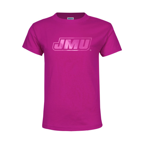  Youth Hot Pink T Shirt - Primary Logo Foil