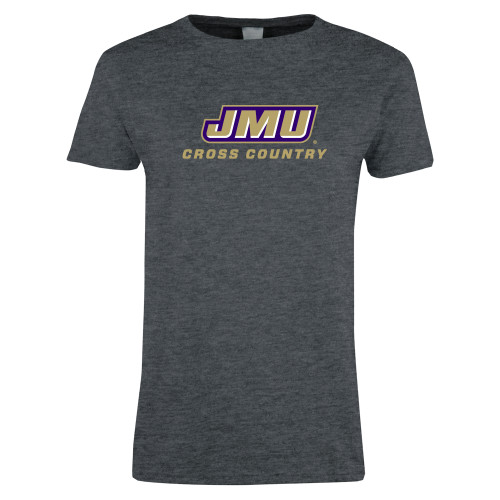 James Madison Womens Dark Heather Short Sleeve T