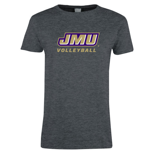 James Madison Womens Dark Heather Short Sleeve T