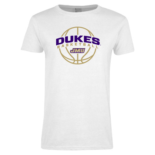 James Madison Womens White Short Sleeve T