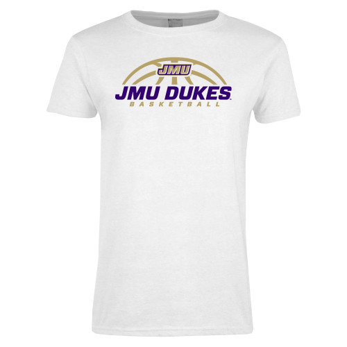 James Madison Womens White Short Sleeve T