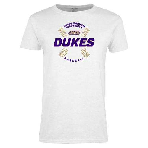 James Madison Womens White Short Sleeve T