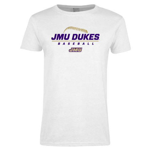 James Madison Womens White Short Sleeve T